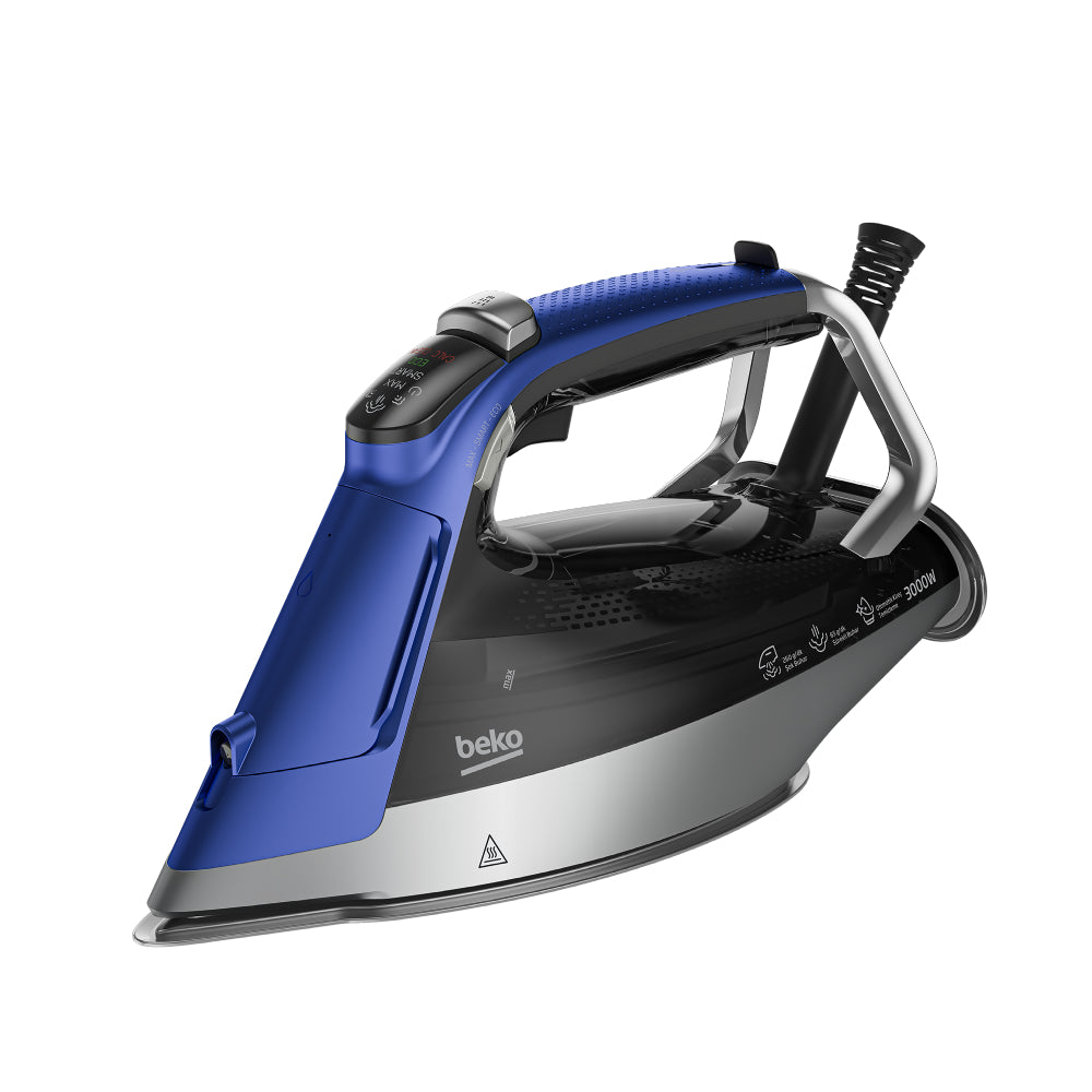 Beko Steam Iron 3000 Watt 350 ml Blue SPA 9130 B. Beko Steam Iron 3000 Watt 350 ml Blue SPA 9130 B.